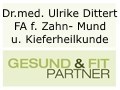 Dr. med. Ulrike Dittert 
Fachärztin für Zahn-, Mund- u. Kieferheilkunde
